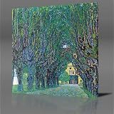 GUSTAV KLIMT Way To The Park, Large Gallery Framed Canvas Art Poster Print Ready To Hang NEW