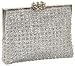 La Regale 28948 Clutch,Silver,One Size