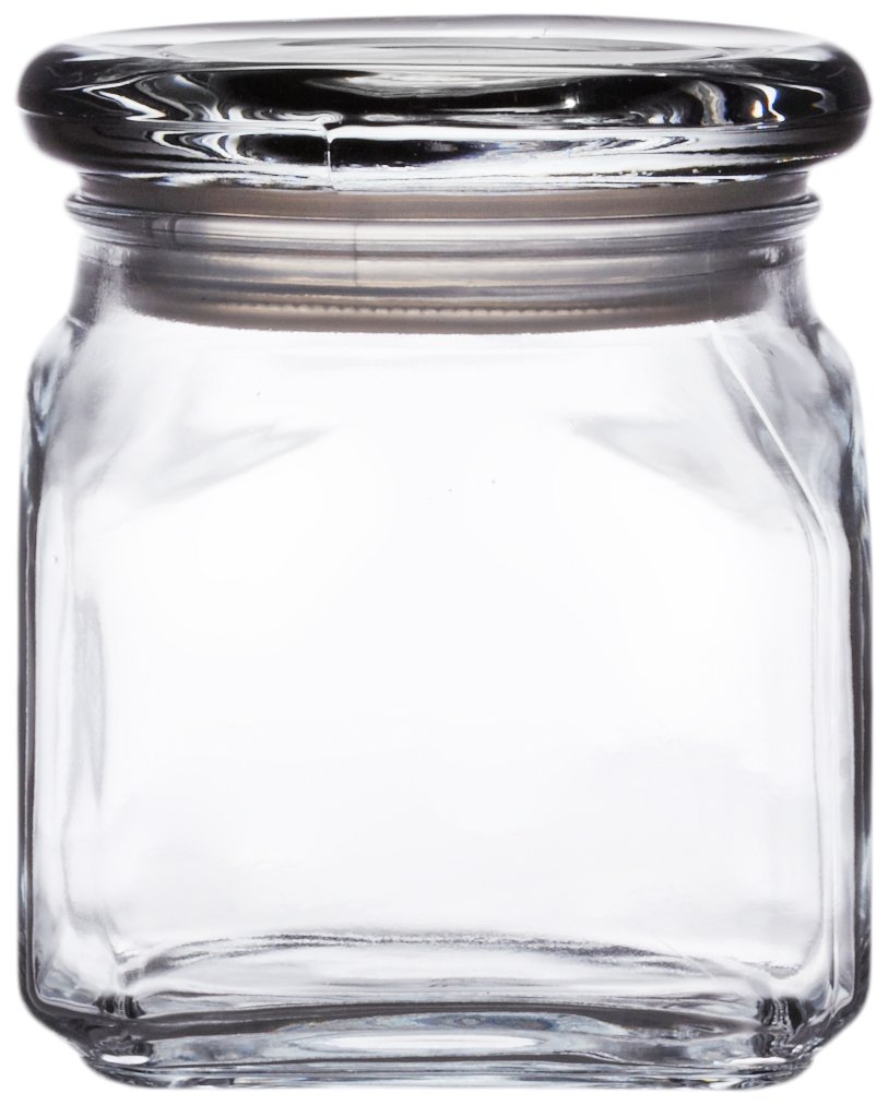 Anchor Hocking 10Ounce Emma Jar with Glass Cover, 4Pack , New, Free