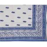 Bedsheets Cotton Block Print Asia Décor Queen Size (bshtd622)