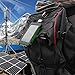 Solar Phone Charger, Grandbeing® 10000mAh Portable Battery Charger Outdoor Dual USB External Battery Pack Solar Power Bank with LED Light and Compass for iPhone iPad & Android Phones, Black Green