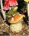 Mushroom Frog Garden Statuary