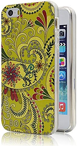 iPhone 5S Case, TURF Nostalgia Series Clear Protective Slim Felxible Premium TPU Back Cover Bumper for iPhone 5S 5 Gold