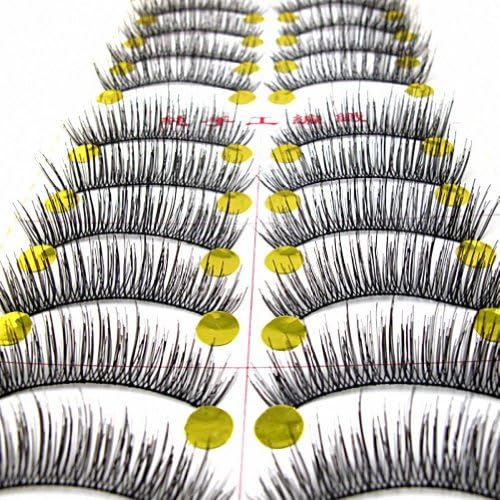 2014 New Natural Soft Long Thin Make Up False Eyelashes Extensions with Free fashion eye cream