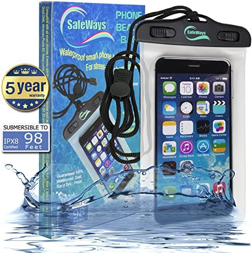 Waterproof iPhone Case - Incredibly Easy To Seal Securely - Compatible With All iPhone Models (including iPhone 6 Plus), Samsung, HTC, Sony, Nokia - All Phones/Phablets/iPods/Cameras Up To 7