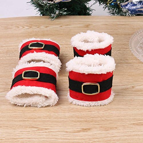 LongAm Set of 4 Santa Claus Christmas Napkin Rings Holders Dinner Table Decoration (EJX97)