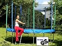 Hudora Trampolin mit Sicherheitsnetz 366 cm Ø, 4 Füße, belastb. bis 150 kg