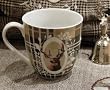 XXL KAFFEEBECHER HIRSCH MOTIV LANDHAUS PORZELLAN TASSE
