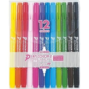 【クリックで詳細表示】トンボ 水性サインペンTP12Cパック GCB-011