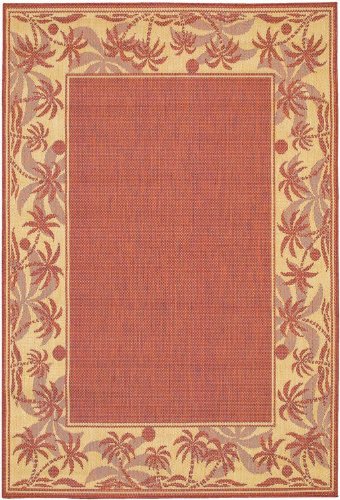 Runner Rugs: Couristan Recife Island Retreat 2 x 8 Terra / Cotta / Natural Runner Rug