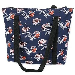 UTEP Miners Tote Bag UTEP Cotton with WATERPROOF LINING UNDERSIDE Travel Bags, for Gym or Beach Best Cute Unique GIFT IDEA for Him Her Man Men DAD MOM Mother Woman Women Ladies