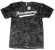 Paramore Logo Stone Wash Dark Gray Slim Fit T-shirt
