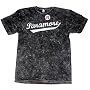Paramore Logo Stone Wash Dark Gray Slim Fit T-shirt