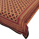 Bed Covers Bedspreads and Coverlets Cotton Block Printing Size Queen ~ ShalinIndia