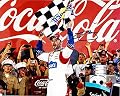 'AUTOGRAPHED 2014 Jimmie Johnson #48 Lowe''s Racing COCA-COLA 600 WIN (Victory Lane Celebration) Checkered Flag Signed 8X10 NASCAR Glossy Photo with COA'
