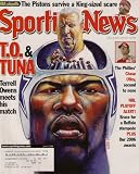 BILL PARCELLS TERRELL OWENS DALLAS COWBOYS SPORTING NEWS JUNE 2006!