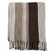 Home Microplush Striped Throw - Brown (50x60")