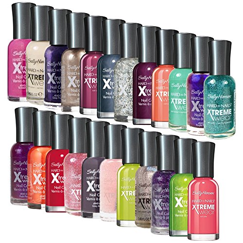 Lot of 24 Sally Hansen Xtreme Wear Finger Nail Polish Color Lacquer All Different Colors