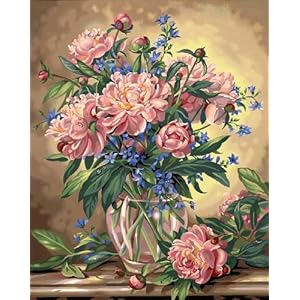 Dimensions Needlecrafts Paintworks Paint By Number, Peony Floral Dimensions Needlecrafts Paintworks Paint By Number, Peony Floral