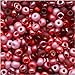 Czech Seed Beads 6/0 'Valentine's Day' Red And Pink (1 Ounce)