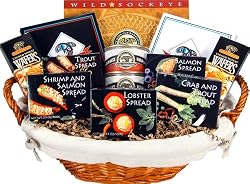 Alaska Smokehouse Leila Bay Gift Basket, 6  Pound Basket