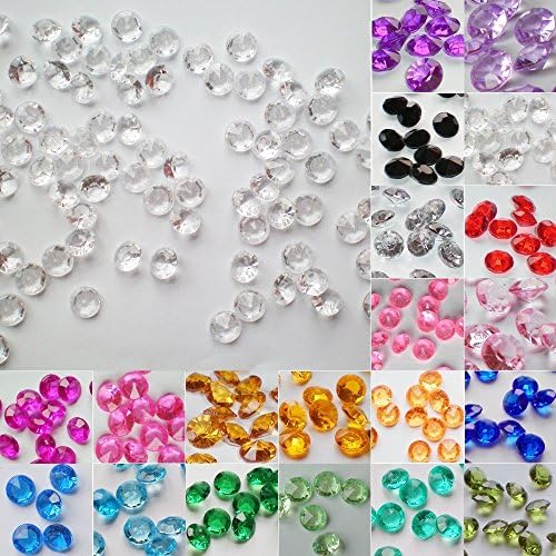 Rustiquegift 2000 x 4.5mm Acryic Diamond Table Confetti Scatters Wedding Party Decorations SPARKLES (Light purple)