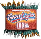 Clemson Tigers Team Colored Orange/White Outdoor String Lights (Case)