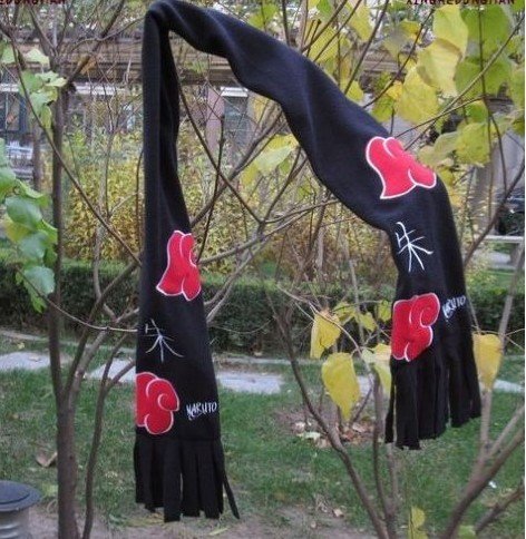Japanese Anime Cosplay Accessories Naruto Scarf - Shu (Scarlet)