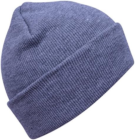 DIDKU Grey Beanie Knit Ski Cap Winter Caps for Men Knitted Beanie Light Grey