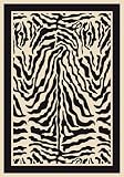 Innovation Contemporary Black and White Zulu Zebra Rug 2.10 x 7.80.