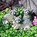 Miniature Fairy Garden Tiny Raccoons, Set of 3