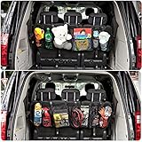 Backseat Organizer, By Keymexx, The 1 Most Multipurpose Auto Quality Vehicle Toy Rear Trunk Cargo Organizer,Back Seat Storage for Vans, Suv, Cars, Trucks