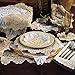 TCC Materials Handmade Crochet Lace Doily. 100% Cotton Crochet. White, 4 Inch Round. Four Pieces