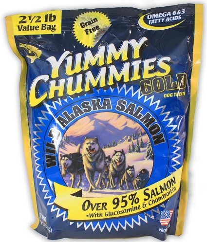 Arctic Paws 2-1/2-Pound Yummy Chummies Gold 95% Salmon Bulk treats