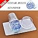Nicole Diary Nail Art Stamper and Scraper Clear Silicone Marshmallow Nail Tips Decorations Clear Jelly Nail Art Stamper(25593)
