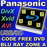 Panasonic DMP-B500 Region Code Free DVD & Blu Ray Zone A Portable Blu Ray DVD Player 10.1" Wi-Fi Div