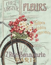 Dimensions Needlecrafts Counted Cross Stitch, Parisian Bicycle