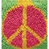 Shaggy SGY002 12-Inch by 12-Inch Latch-Hook Kit, Peace Sign