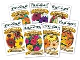 Ferry Morse B0071J93V0 Annual Flower Garden (African Daisy, Marigold, Moss Rose, Nasturtium, Petunia, Snapdragon, Sunflowers) 7-Pack