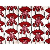 Raspberry Lips furnishing fabric (Print On Demand)
