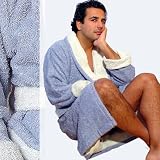Armani International, Luxury European Bathrobe in Sophesticated Bi-face Technique, Faccia dei Colori Collection, a must if you want to be 'chic'