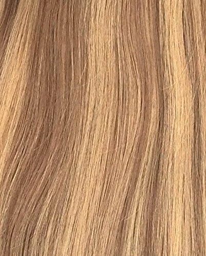 Miss Flirty Remy 5A+ 22" Clip in Straight Human Hair Extensions 10 Piece Deluxe Full Head Set 170 Grams Many Colors Available (Brown/Blonde #7/14)