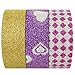 Wrapables Princess Party Washi Masking Tape, 5m by 15mm, Set of 3
