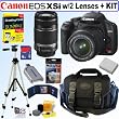 Canon Digital Rebel XSi 12MP Digital SLR Camera (Black) with 8 GB Deluxe Accessory Kit