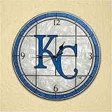 Kansas City Royals MLB Art Glass Clock