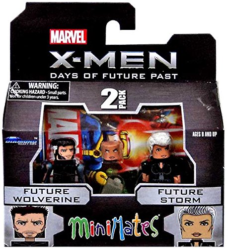 Marvel Minimates X-Men Days of Future Past Series 58 Mini Figure 2-Pack Future Wolverine & Future Storm