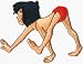 The Jungle Book - Mowgli Walking on Hands and Feet (Little Boy) - Embroidered Iron On...