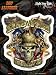 Hot Leathers - Land Of The Free Because Of The Brave - Sticker / Decal