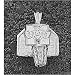 LogoArt Mississippi State Bulldogs Sterling Silver Backboard Pendant