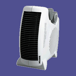 heater, floor/upright, 2 heat settings, ivory with gray accents (HUN25986) Category: Heaters
